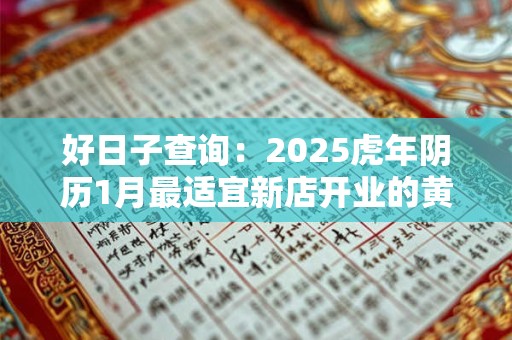 好日子查询：2025虎年阴历1月最适宜新店开业的黄道吉日