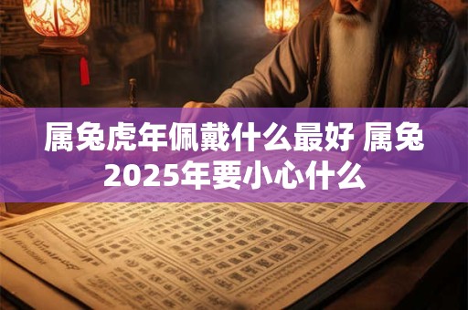 属兔虎年佩戴什么最好 属兔2025年要小心什么