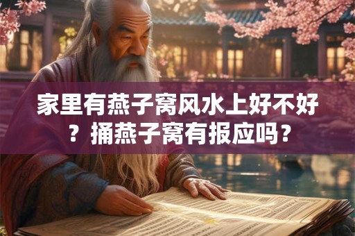家里有燕子窝风水上好不好？捅燕子窝有报应吗？