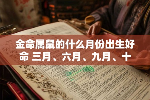 金命属鼠的什么月份出生好命 三月、六月、九月、十二月