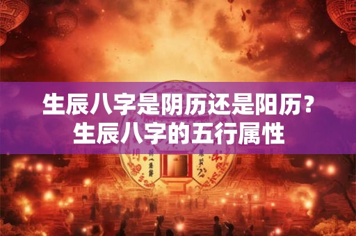 生辰八字是阴历还是阳历?生辰八字的五行属性 生辰八字是阴历还是阳历?生辰八字的五行属性