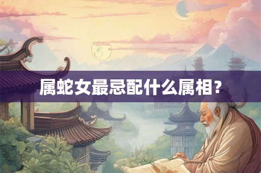 属蛇女最忌配什么属相？
