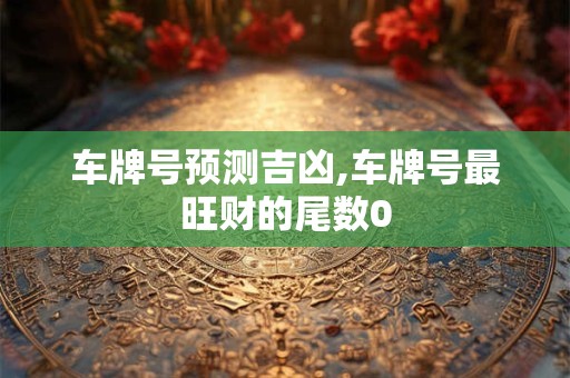 车牌号预测吉凶,车牌号最旺财的尾数0
