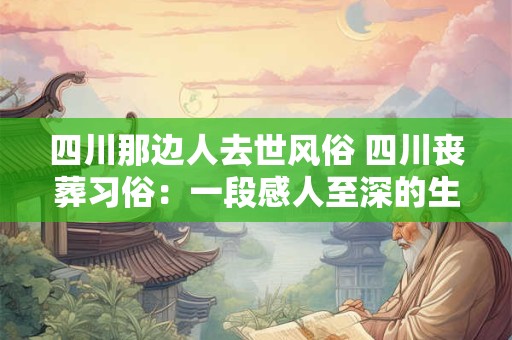 四川那边人去世风俗 四川丧葬习俗：一段感人至深的生命礼赞