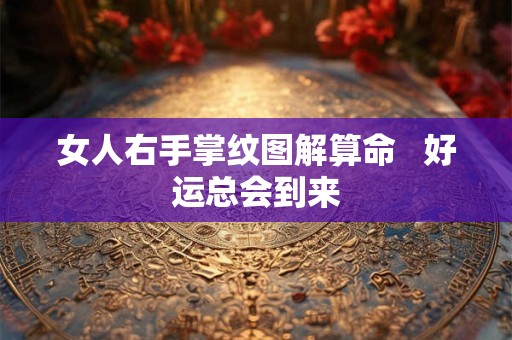 女人右手掌纹图解算命   好运总会到来
