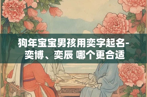 狗年宝宝男孩用奕字起名- 奕博、奕辰 哪个更合适