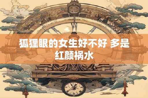 狐狸眼的女生好不好 多是红颜祸水