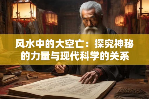 风水中的大空亡：探究神秘的力量与现代科学的关系