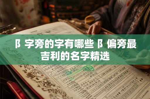 阝字旁的字有哪些 阝偏旁最吉利的名字精选