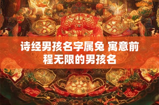 诗经男孩名字属兔 寓意前程无限的男孩名