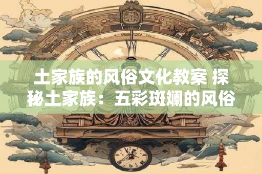 土家族的风俗文化教案 探秘土家族：五彩斑斓的风俗文化
