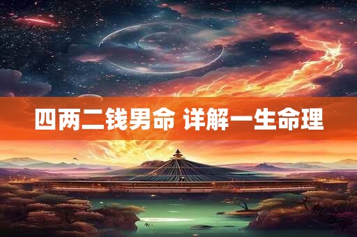 四两二钱男命 详解一生命理