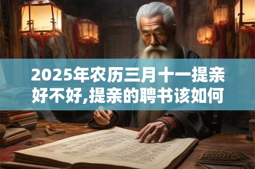 2025年农历三月十一提亲好不好,提亲的聘书该如何写? 2025年农历三月十一提亲好不好,提亲的聘书该如何写?