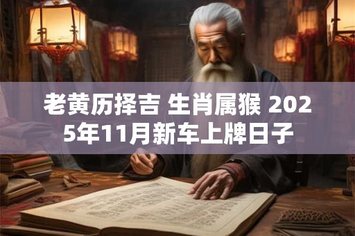 老黄历择吉 生肖属猴 2025年11月新车上牌日子