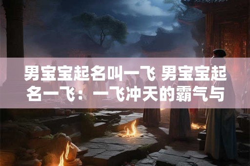 男宝宝起名叫一飞 男宝宝起名一飞：一飞冲天的霸气与期望