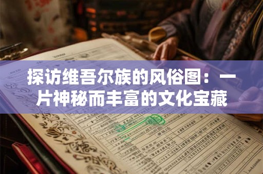 探访维吾尔族的风俗图：一片神秘而丰富的文化宝藏