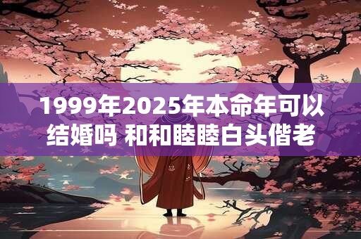 1999年2025年本命年可以结婚吗 和和睦睦白头偕老