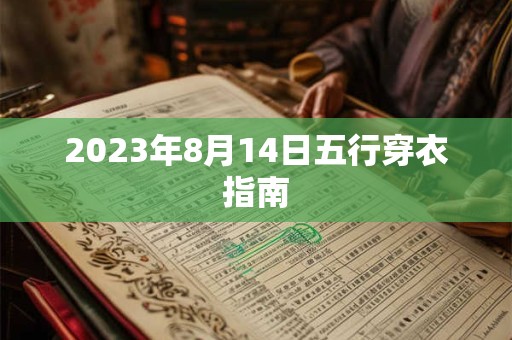 2023年8月14日五行穿衣指南