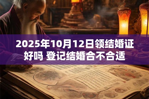 2025年10月12日领结婚证好吗 登记结婚合不合适