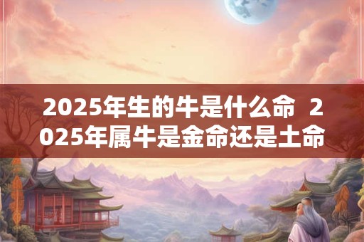 2025年生的牛是什么命  2025年属牛是金命还是土命