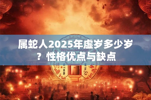 属蛇人2026年虚岁多少岁？性格优点与缺点