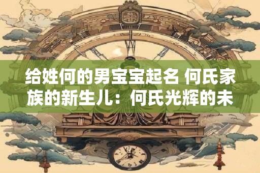 给姓何的男宝宝起名 何氏家族的新生儿：何氏光辉的未来