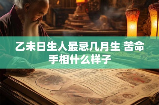 乙未日生人最忌几月生 苦命手相什么样子
