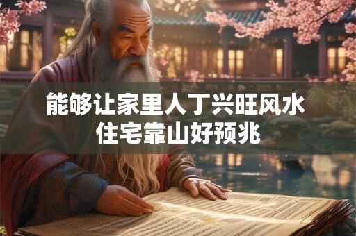 能够让家里人丁兴旺风水 住宅靠山好预兆