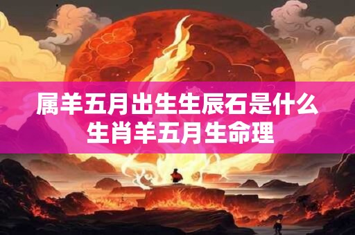 属羊五月出生生辰石是什么 生肖羊五月生命理