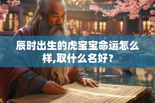 辰时出生的虎宝宝命运怎么样,取什么名好? 辰时出生的虎宝宝命运怎么样,取什么名好?