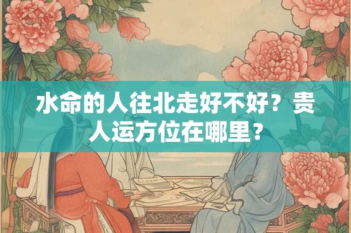 水命的人往北走好不好？贵人运方位在哪里？