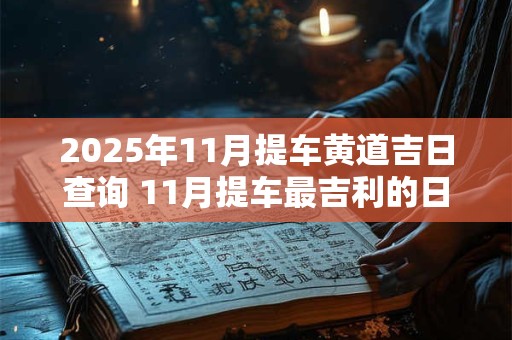2025年11月提车黄道吉日查询 11月提车最吉利的日子
