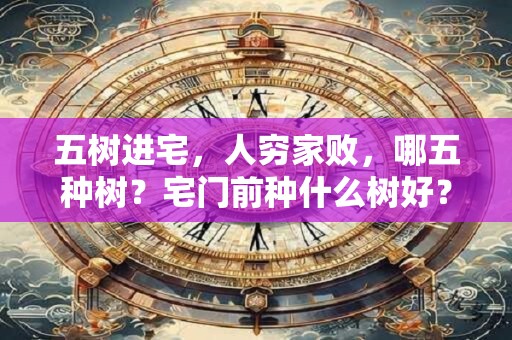 五树进宅，人穷家败，哪五种树？宅门前种什么树好？