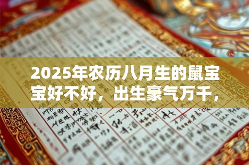 2025年农历八月生的鼠宝宝好不好，出生豪气万千，有领导风范
