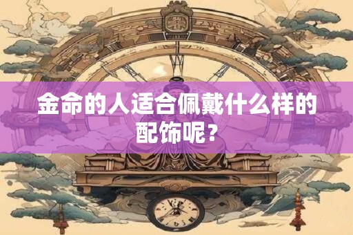 金命的人适合佩戴什么样的配饰呢？