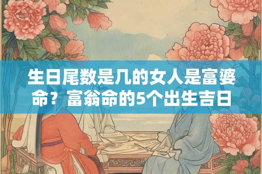 生日尾数是几的女人是富婆命？富翁命的5个出生吉日