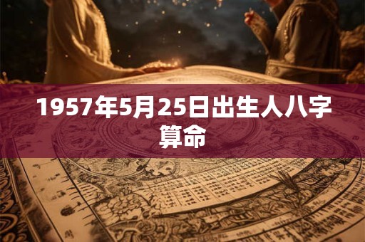 1957年5月25日出生人八字算命