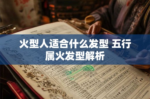 火型人适合什么发型 五行属火发型解析