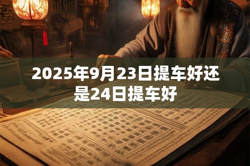 2025年9月23日提车好还是24日提车好