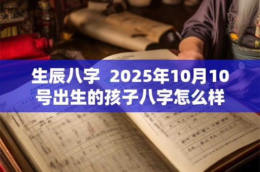 生辰八字  2025年10月10号出生的孩子八字怎么样