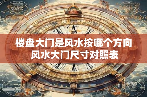 楼盘大门是风水按哪个方向 风水大门尺寸对照表