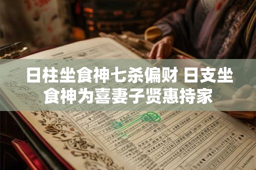 日柱坐食神七杀偏财 日支坐食神为喜妻子贤惠持家