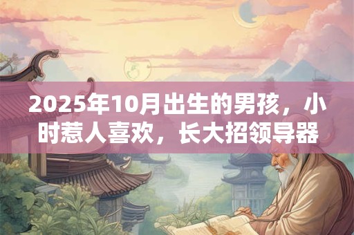 2025年10月出生的男孩，小时惹人喜欢，长大招领导器重