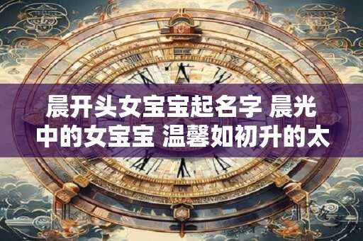 晨开头女宝宝起名字 晨光中的女宝宝 温馨如初升的太阳