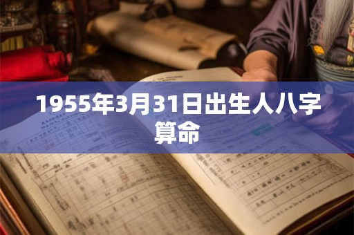 1955年3月31日出生人八字算命