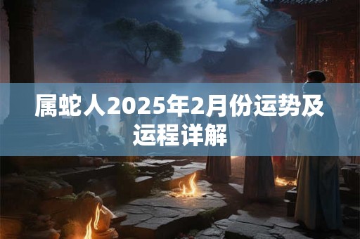 属蛇人2025年2月份运势及运程详解