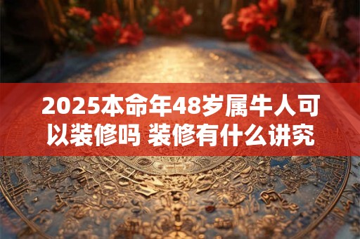 2025本命年48岁属牛人可以装修吗 装修有什么讲究