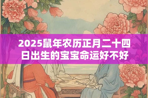 2025鼠年农历正月二十四日出生的宝宝命运好不好