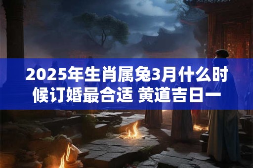 2025年生肖属兔3月什么时候订婚最合适 黄道吉日一览表