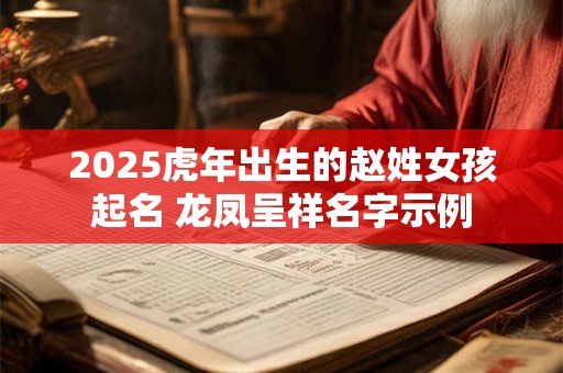 2025虎年出生的赵姓女孩起名 龙凤呈祥名字示例